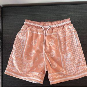 Kinetic Kings Dreamsicle Houndstooth Paisley Active Short - Size M